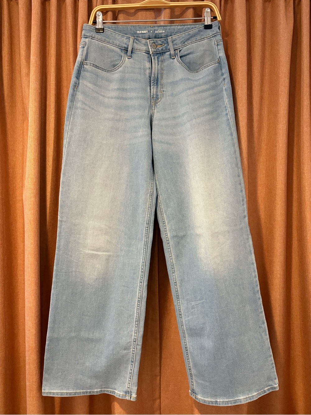 Old Navy High Rise Wide-Leg Jeans - Pale Blue